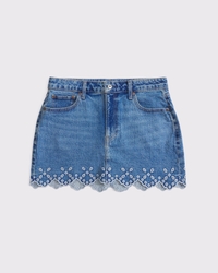 Curve Love Mid Rise 5-Pocket Denim Mini Skirt
