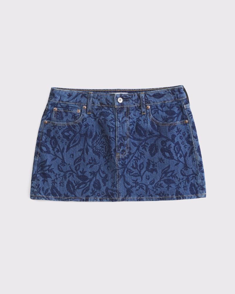 Women's Curve Love Mid Rise Denim Mini Skirt | Women's