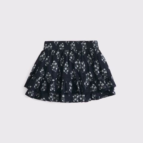 Женские юбки Abercrombie & Fitch High Rise Lace-Trim Ruffle Mini Skort