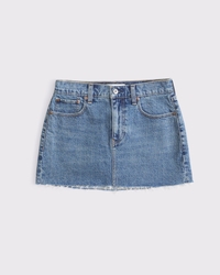 Mid Rise 5-Pocket Denim Mini Skirt