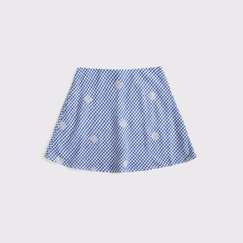 Женские юбки Abercrombie & Fitch The A&F Sienna Linen-Blend Mini Skort