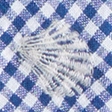 blue gingham shell