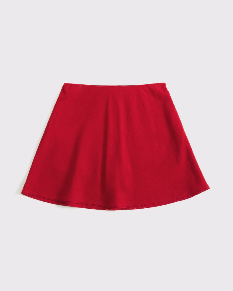 The A&F Sienna Linen-Blend Mini Skort
