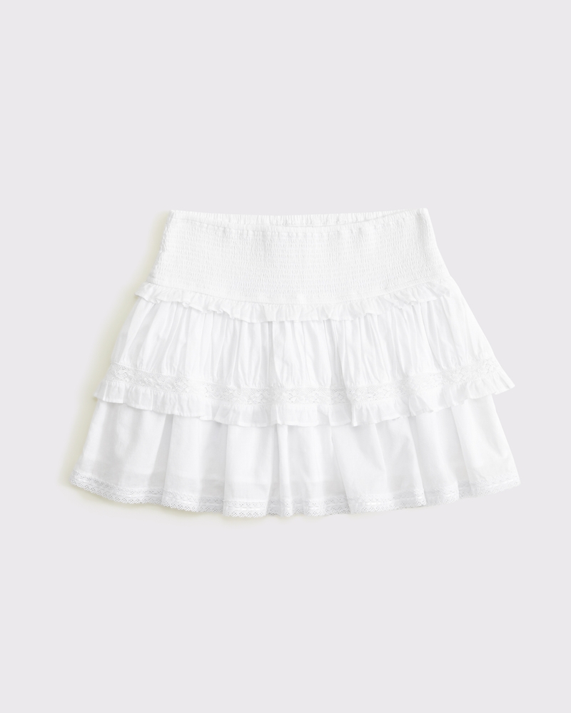 High Rise Boho Mini Skort