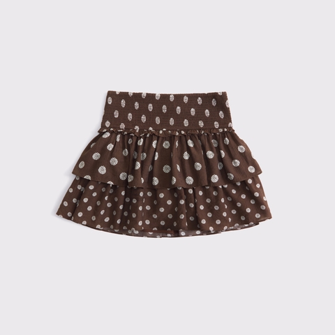 Женские юбки Abercrombie & Fitch High Rise Tiered Ruffle Mini Skort
