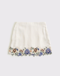 The A&F Scarlett Linen-Blend Mini Skort