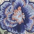 broderie crème à fleurs