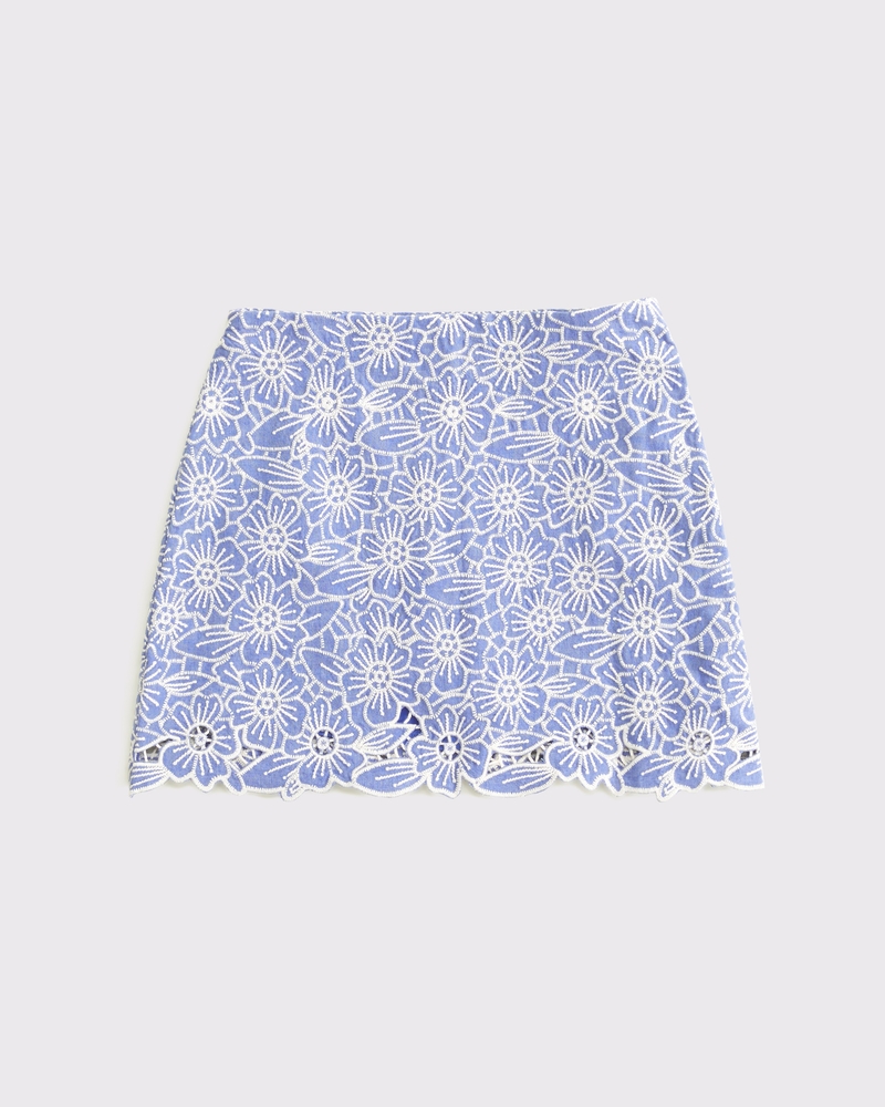 The A&F Scarlett Linen-Blend Mini Skort