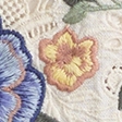 cream floral embroidery