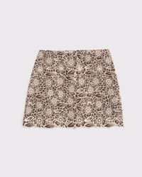 The A&F Scarlett Curve Love Linen-Blend Mini Skort