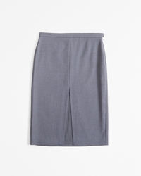 Mid Rise Pencil Skirt