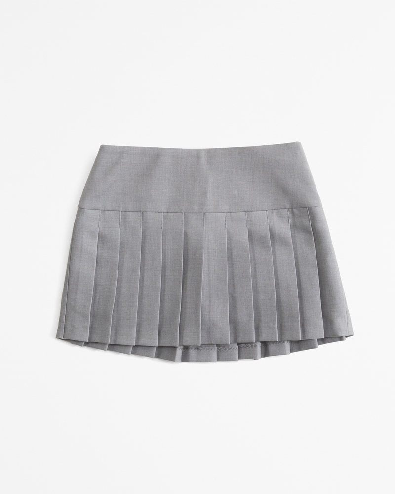 Women s High Rise Pleated Mini Skort Women s Clearance Abercrombie