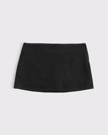 The A&F Scarlett Mid Rise Denim Mini Skort from Abercrombie & Fitch - $49.99