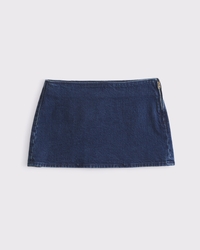 The A&F Scarlett Mid Rise Denim Mini Skort