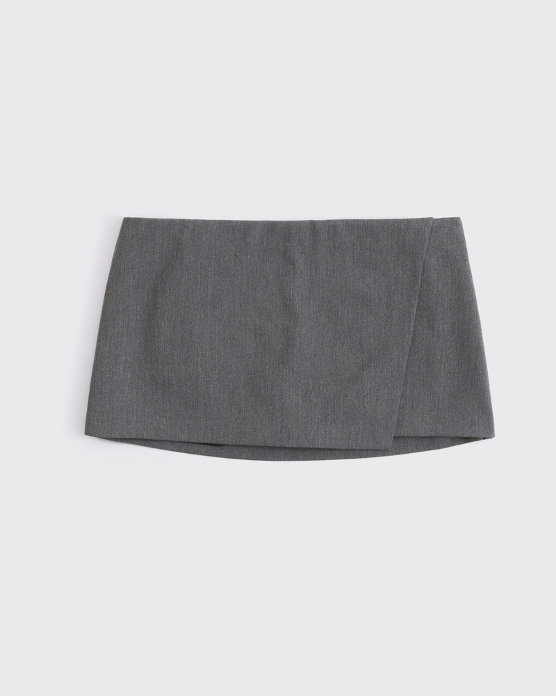 Mid Rise Tailored Mini Skort