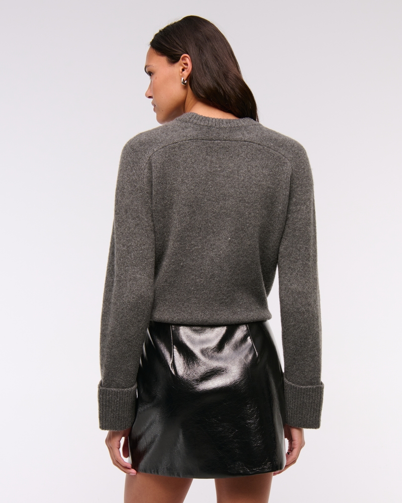 The A&F Scarlett Vegan Leather Mini Skort