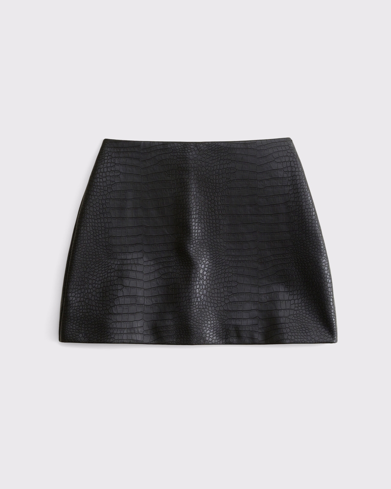 Women's The A&F Scarlett Vegan Leather Mini Skort | Women's