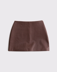 The A&F Scarlett Vegan Leather Mini Skort
