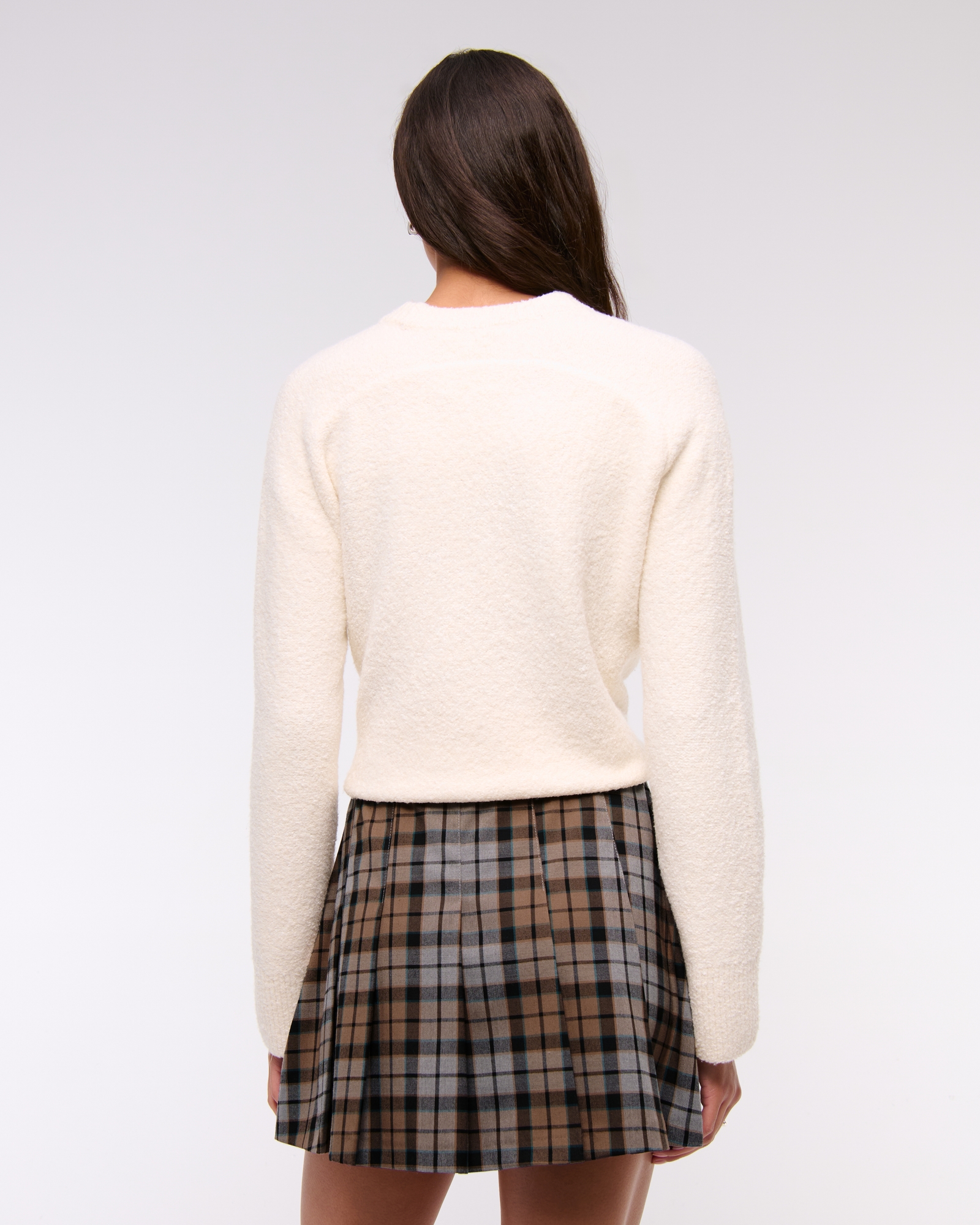 High Rise Pleated Belted Skort