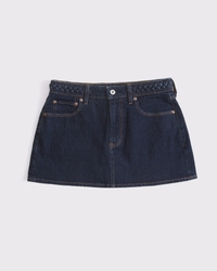Curve Love Mid Rise Denim Mini Skort