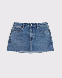 Curve Love Mid Rise Denim Mini Skort