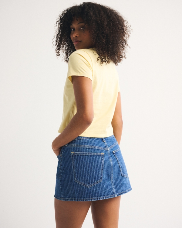 Women's Curve Love Mid Rise Denim Mini Skort | Women's Bottoms