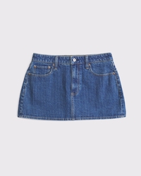 Curve Love Mid Rise Denim Mini Skort