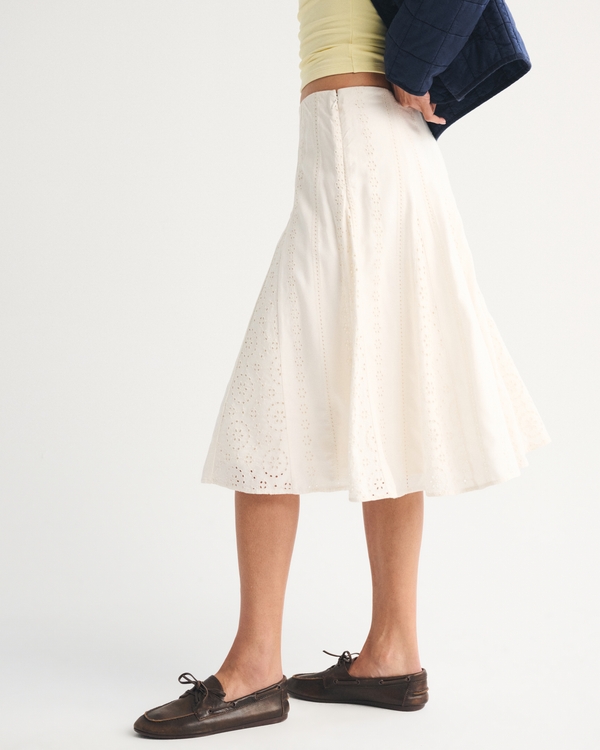 Godet Midi Skirt