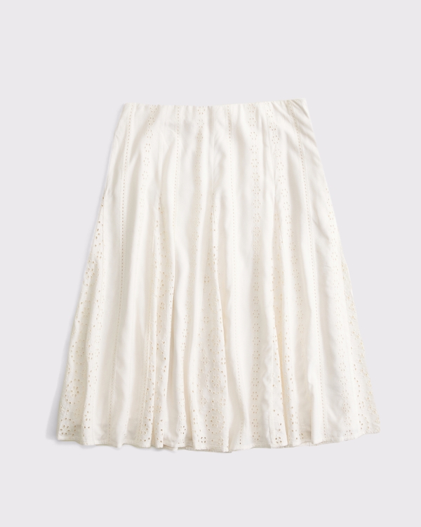 Godet Midi Skirt