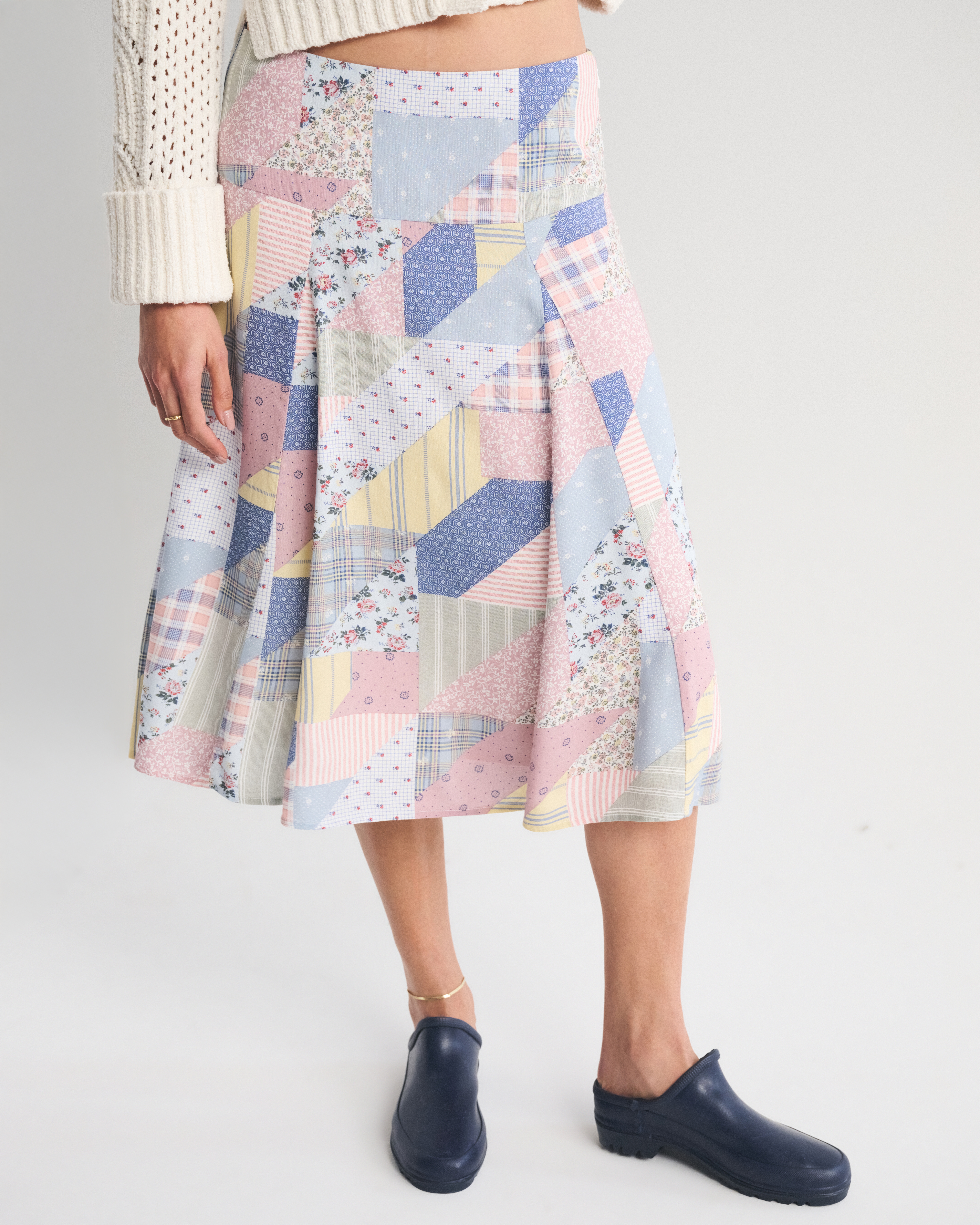 Женские юбки Abercrombie & Fitch Godet Midi Skirt — фото 3