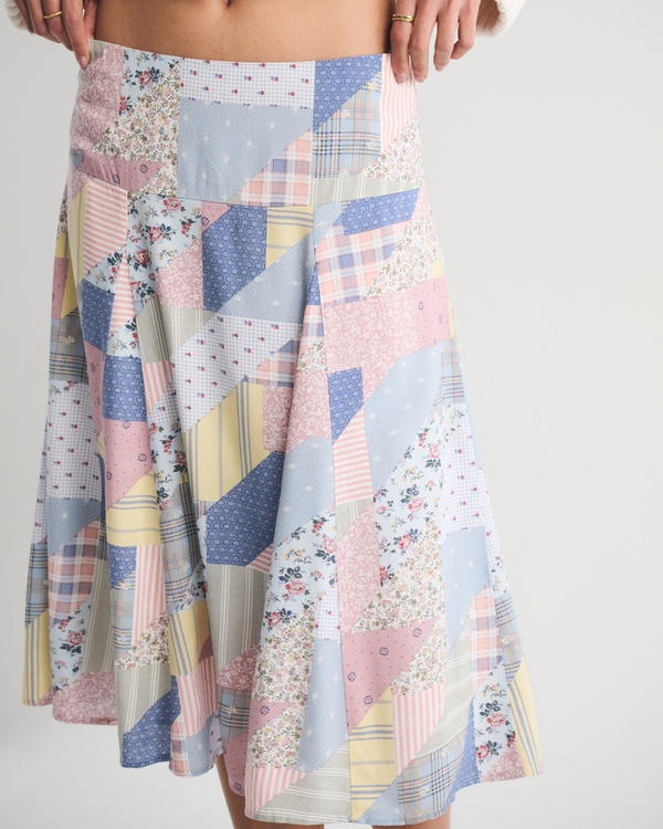 Godet Midi Skirt