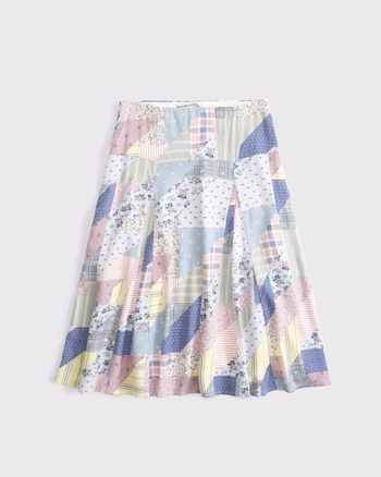 Godet Midi Skirt