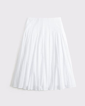 Godet Midi Skirt