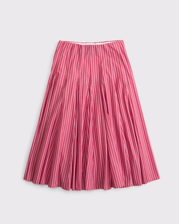 High Rise Godet Midi Skirt from Abercrombie & Fitch - $80