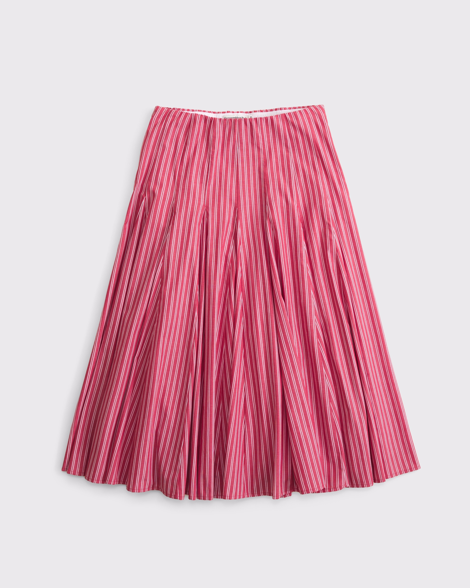 High Rise Godet Midi Skirt thumbnail 8