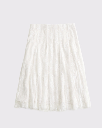 Lace Midi Skirt from Abercrombie & Fitch - $90