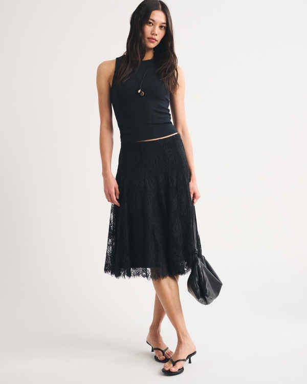 Lace Midi Skirt - image 3