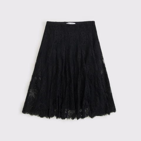 Женские юбки Abercrombie & Fitch Lace Midi Skirt
