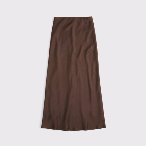 Женские юбки Abercrombie & Fitch High Rise Satin Maxi Skirt