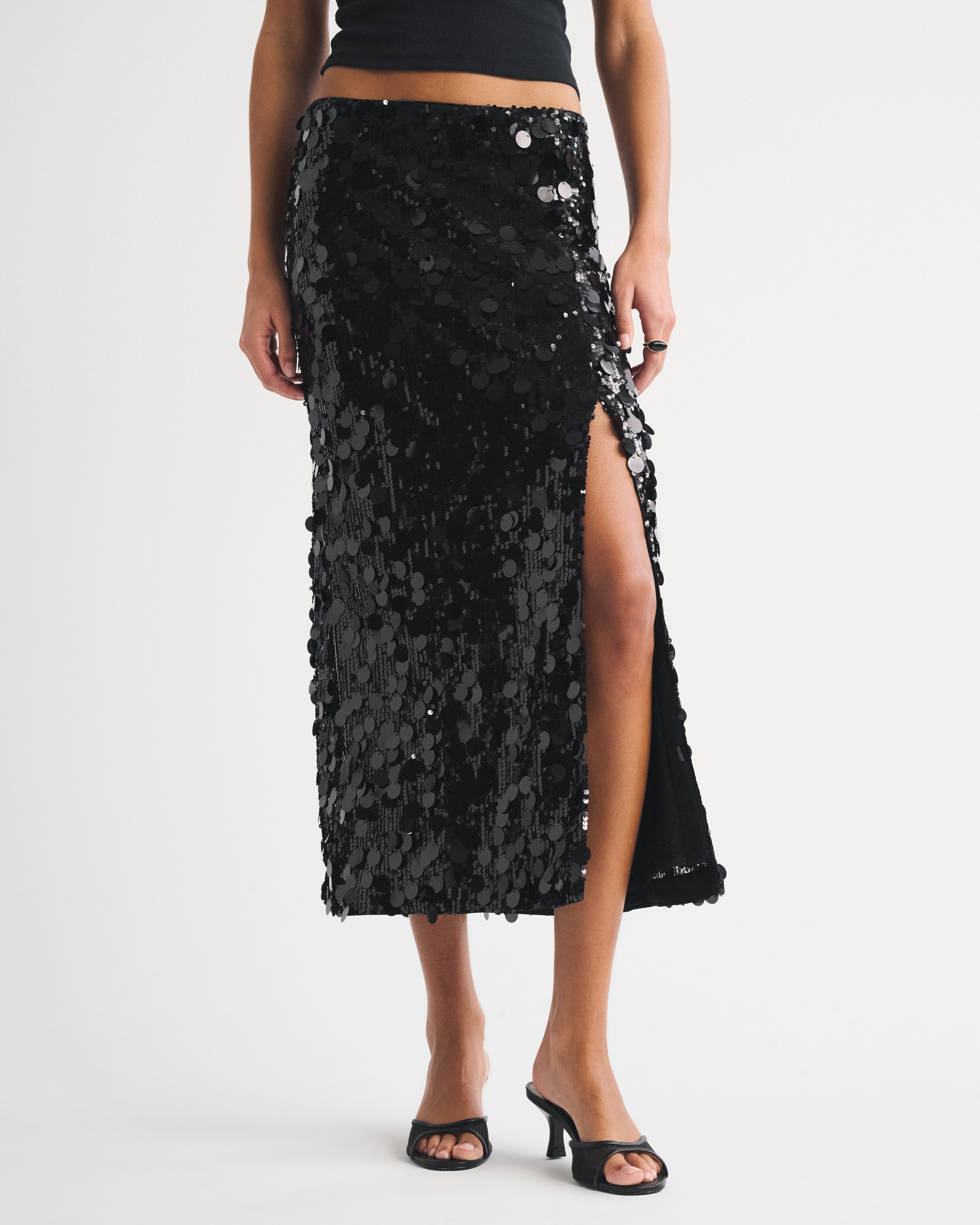 Женские юбки Abercrombie & Fitch Sequin Maxi Skirt — фото 3