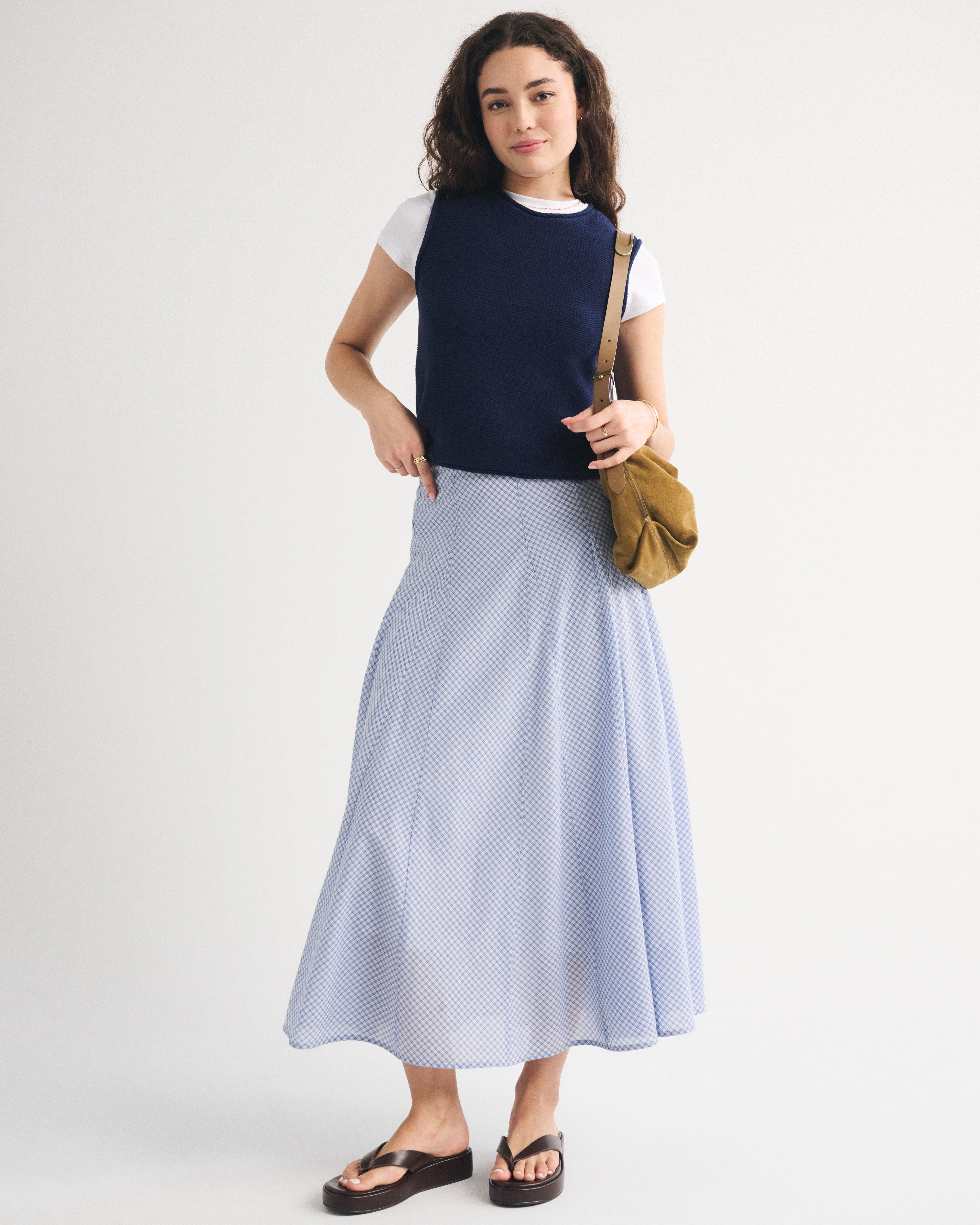 Женские юбки Abercrombie & Fitch 100% Cotton High Rise Maxi Skirt — фото 2