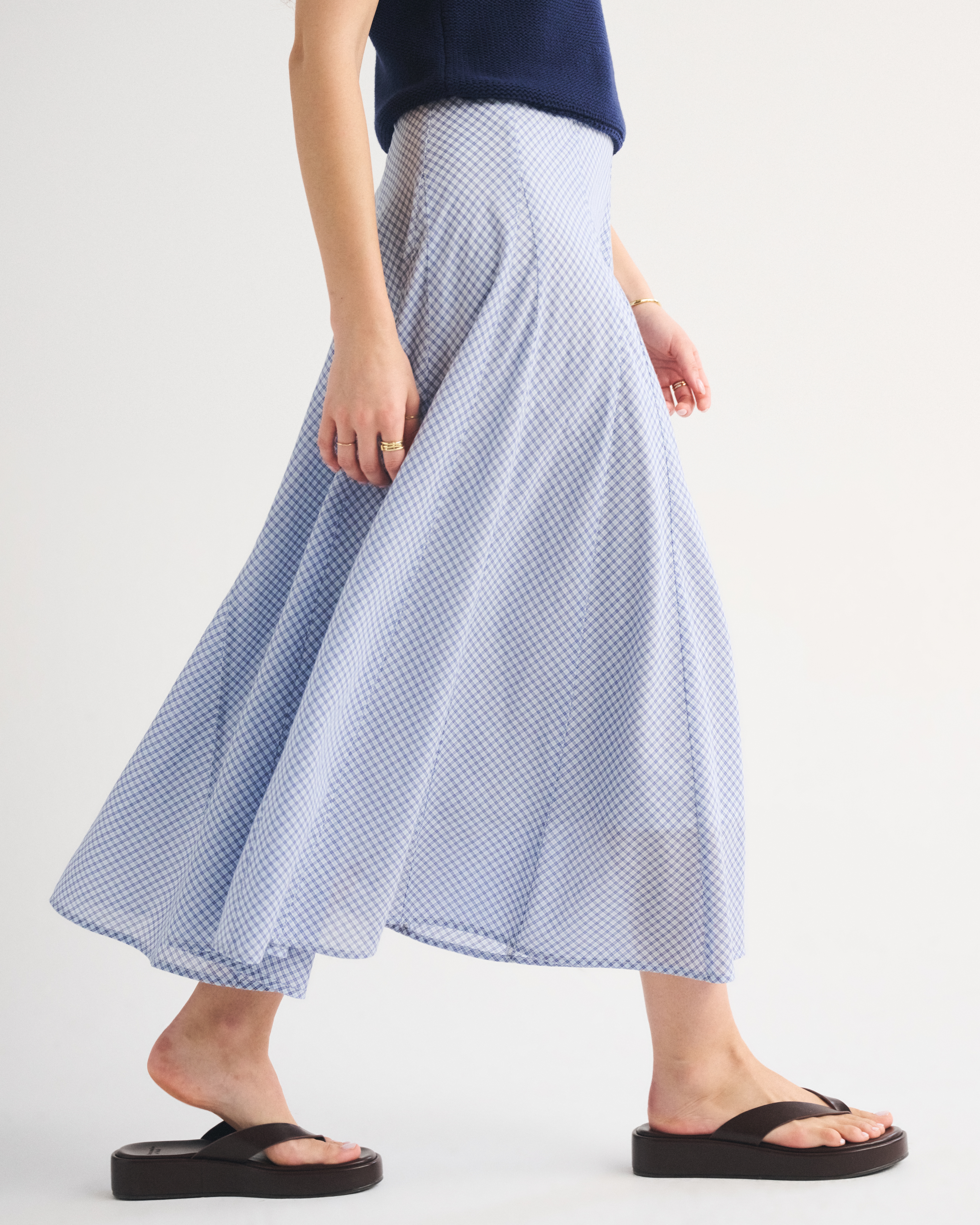 Женские юбки Abercrombie & Fitch 100% Cotton High Rise Maxi Skirt — фото 3