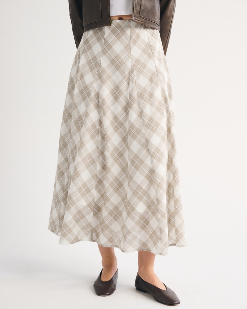 100% Cotton High Rise Maxi Skirt - thumbnail 6