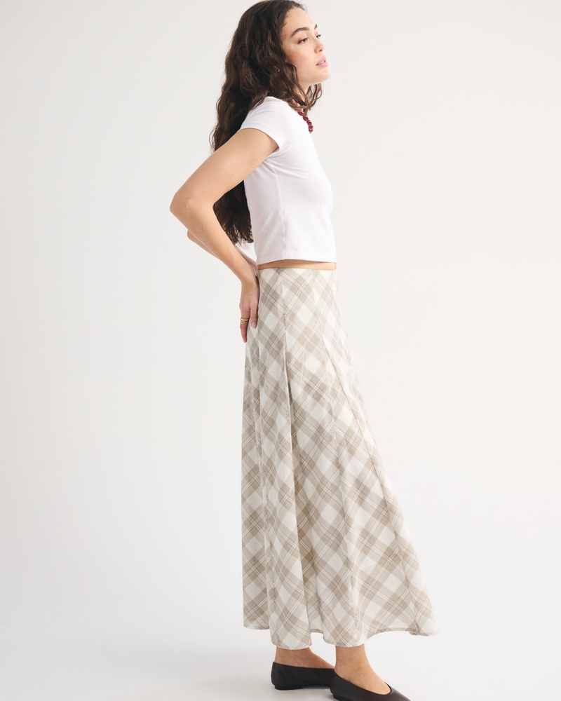 100% Cotton High Rise Maxi Skirt - thumbnail 8
