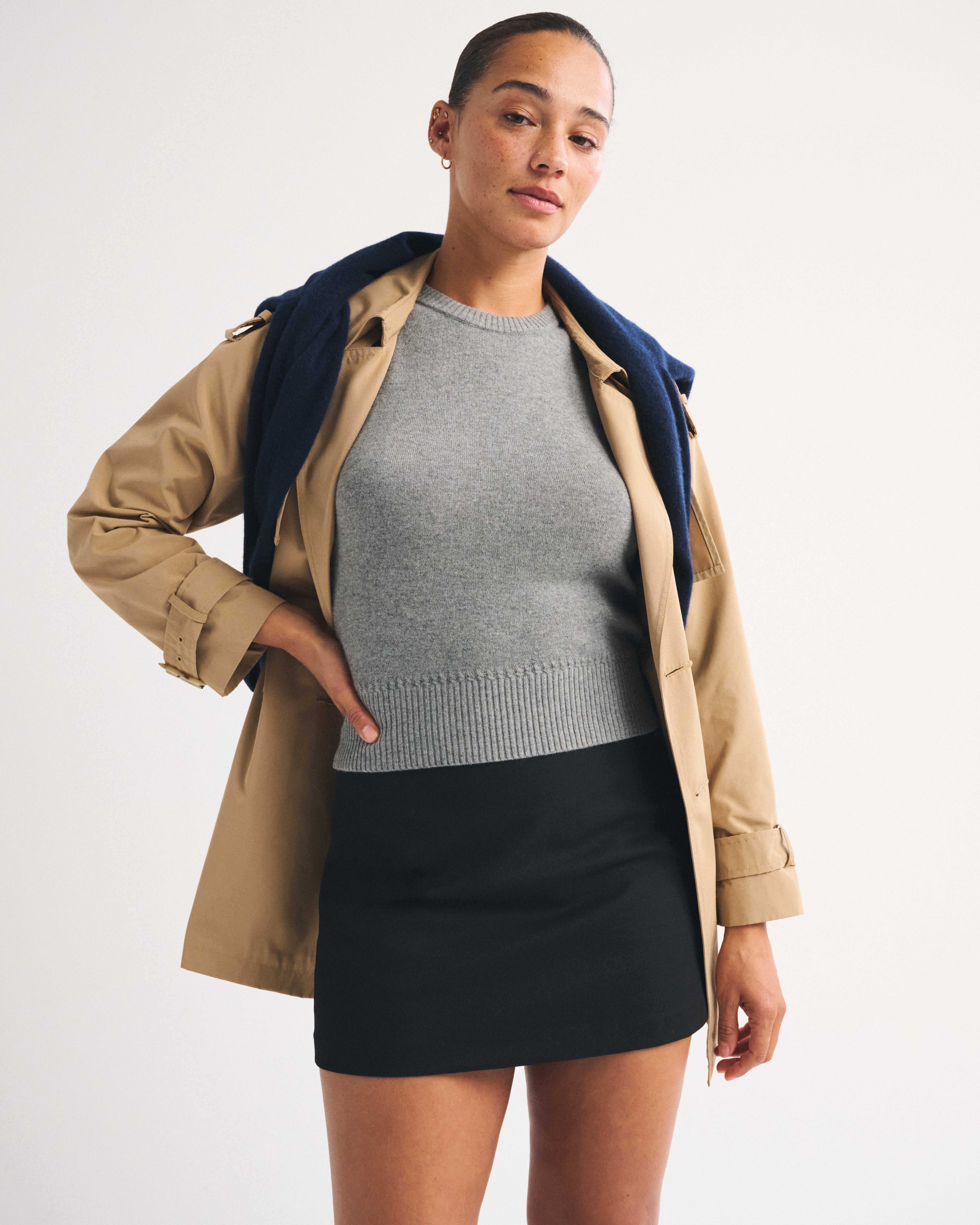 Женские юбки Abercrombie & Fitch The A&F Scarlett Curve Love Forme Mini Skort — фото 2