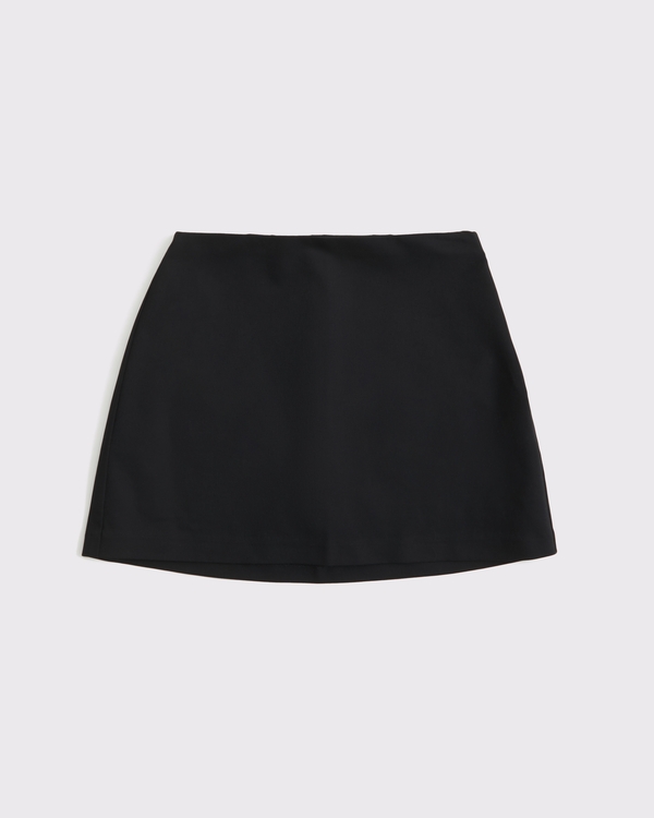 The A&F Scarlett Curve Love Forme Mini Skort, Black view 1