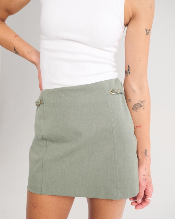 A&F Forme Ultra High Rise Skort, Frosty Olive view 2
