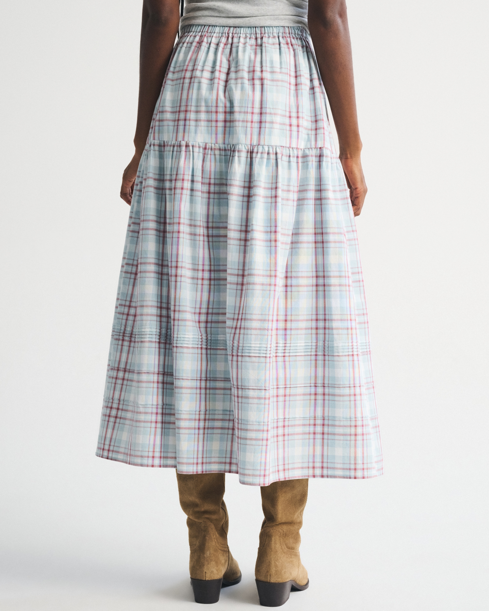100% Cotton Tiered Maxi Skirt thumbnail 5