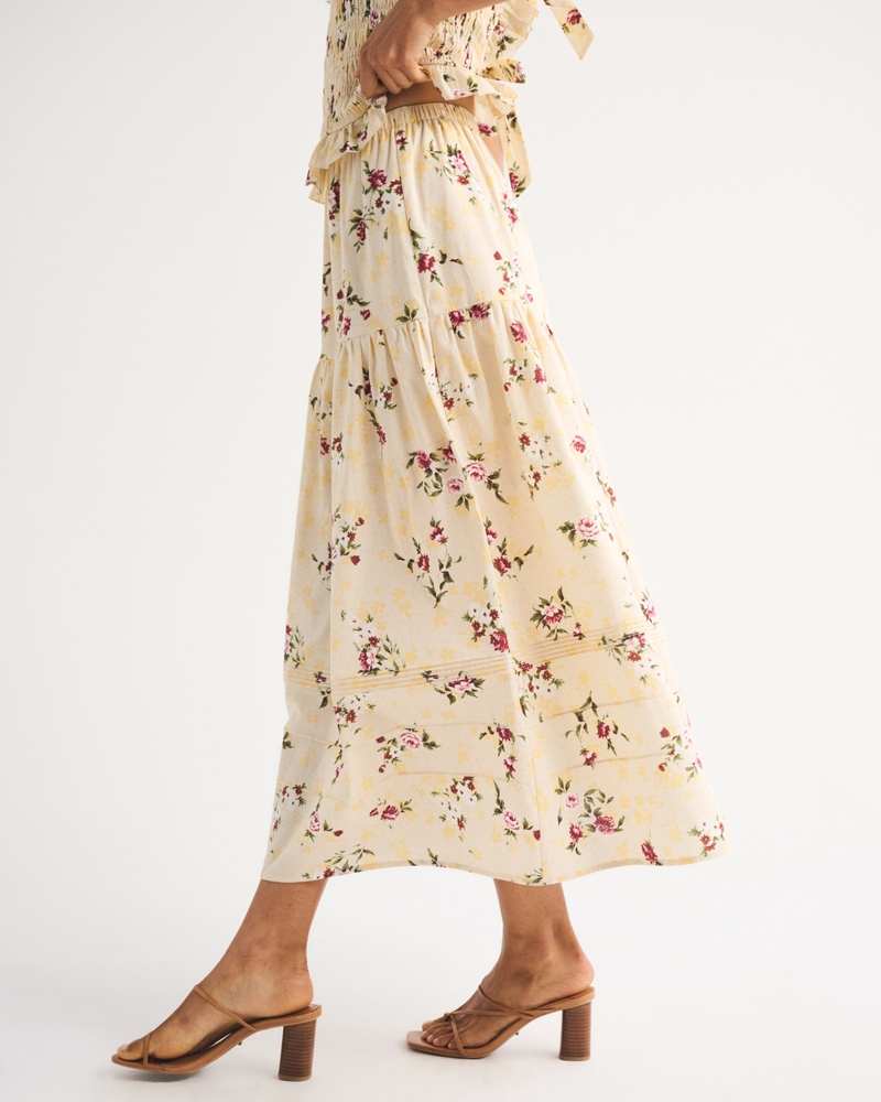 100% Cotton Boho Maxi Skirt