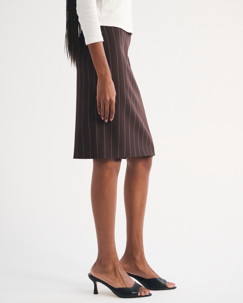 High Rise Pencil Midi Skirt - thumbnail 9